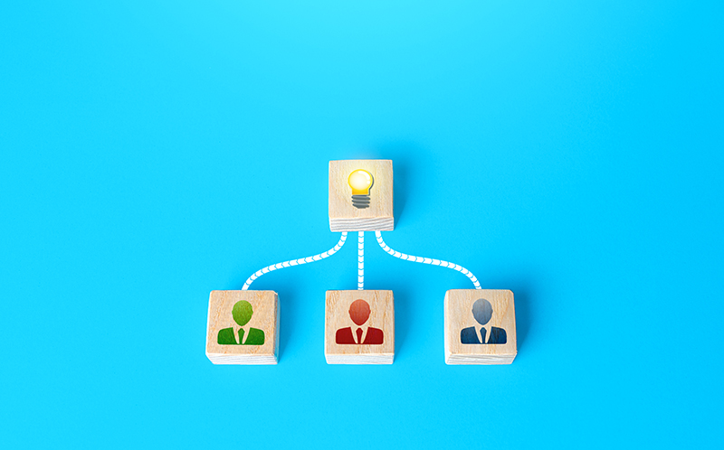 Imagem simbolizando a estruturação de uma equipe de Marketing de Produto